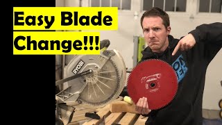 How to Change a Miter Saw Blade | Ryobi 12