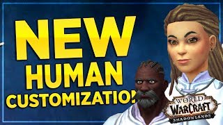 NEW Human Customization Options in Shadowlands - World of Warcraft!