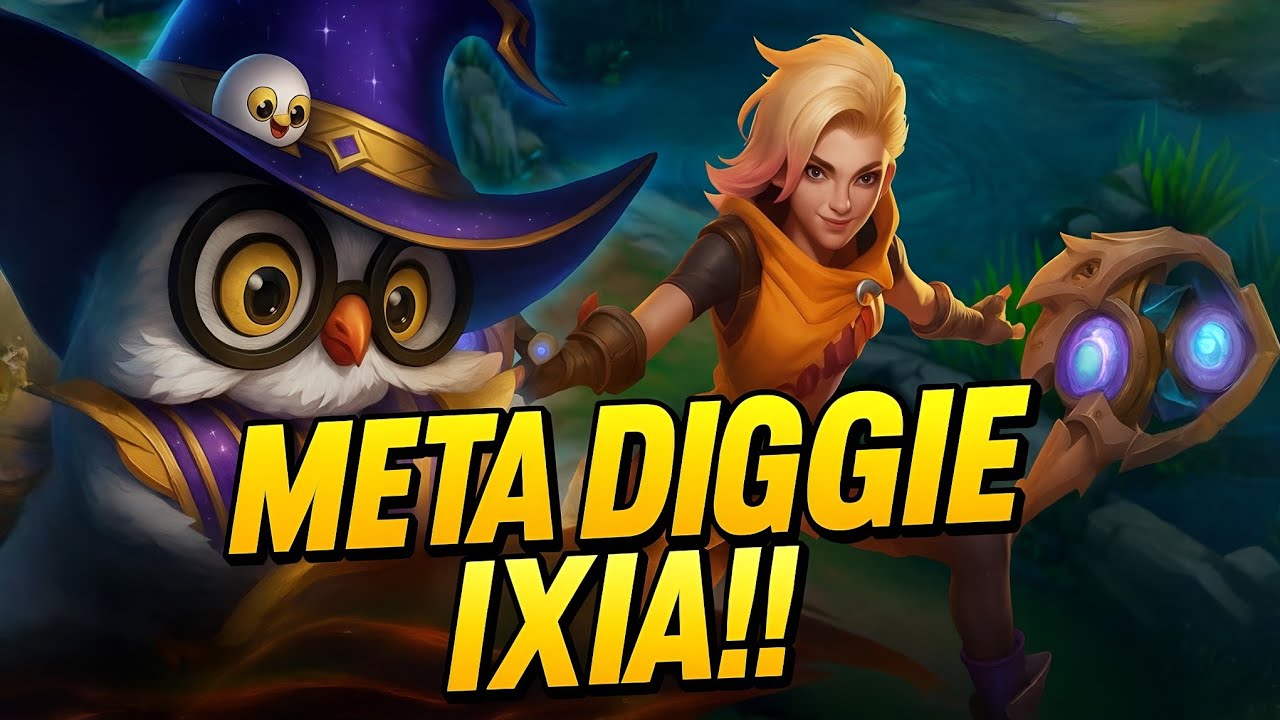 META (DIGGIE + IXIA) POV DIGGIE | BUILD, EMBLEM, SPELL & ROTASI AUTO WIN 10 MENIT!