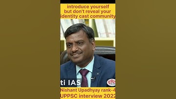 UPPSC interview | UPPSC mock interview | Nishant Upadhyay | UPPSC results 2021 | #shorts #drishtiias