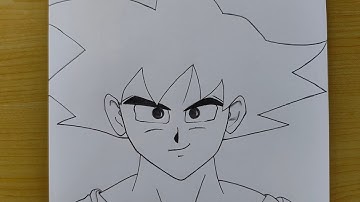How to draw Goku step by step || Easy drawing ideas for beginners || Beginners drawing