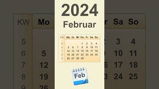 Kalender Februar 2024