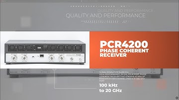 PCR4200 Features & Specifications: A Redefining 20 GHz Phase Coherent Receiver #tech #engineering