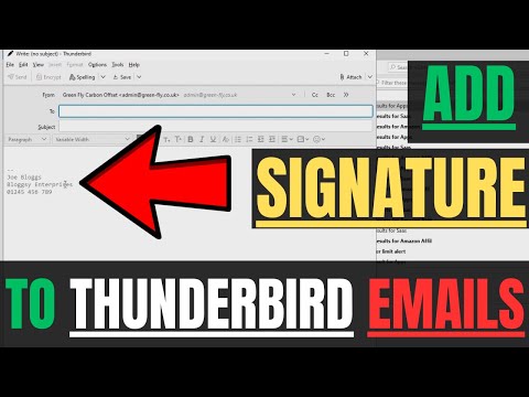 How To ADD SIGNATURE To Your Thunderbird EMAILS