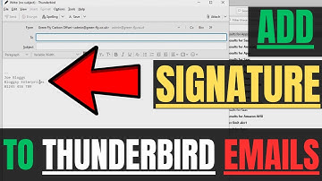 How To ADD SIGNATURE To Your Thunderbird EMAILS