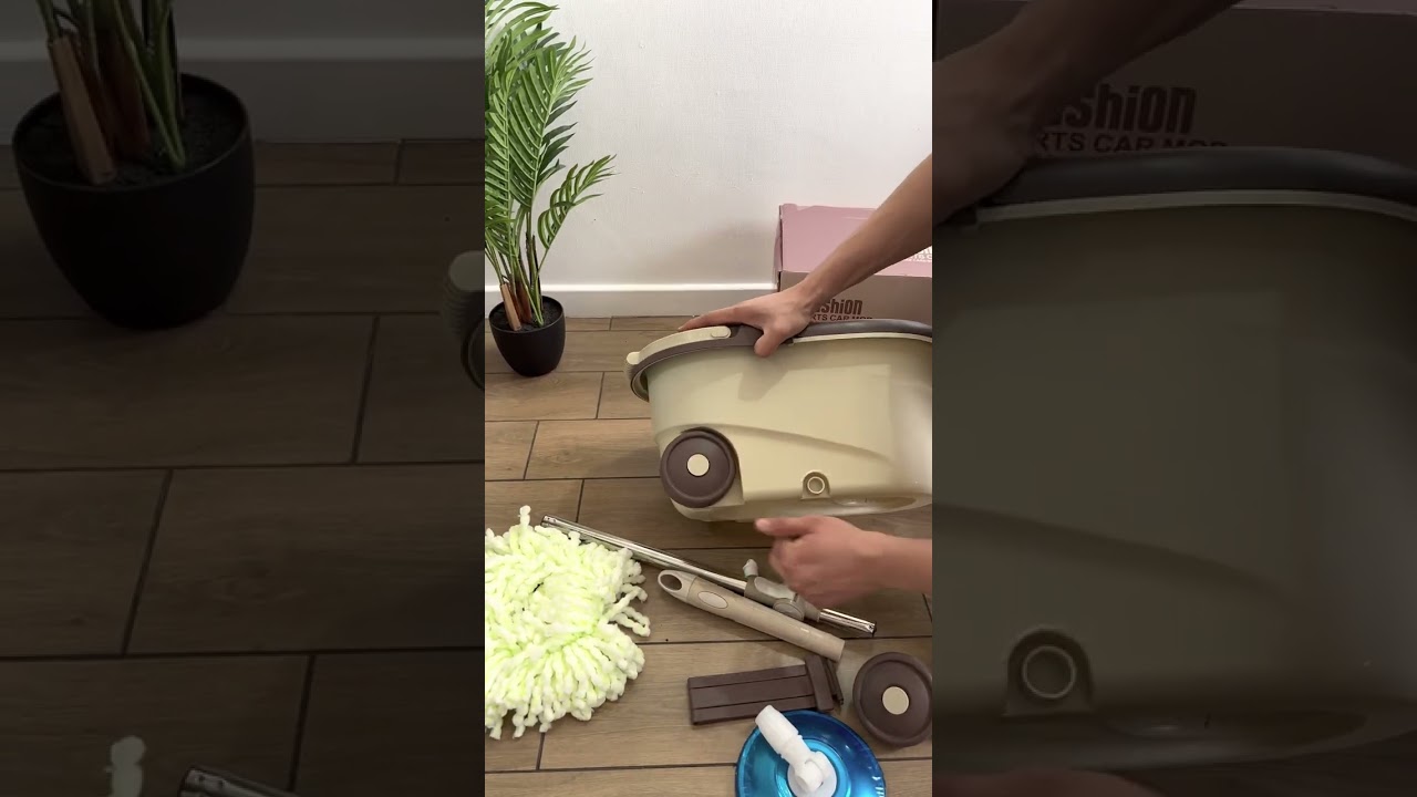 Mopa Trapeador Giratoria 360&deg; Balde Centrifuga Acero Instruccion manual de armado