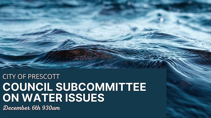Council Subcommittee on Water Issues - December  6...