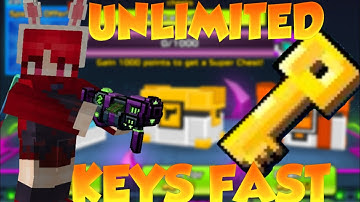 How to get LOTTERY KEYS FAST Pixel Gun 3D 2024!