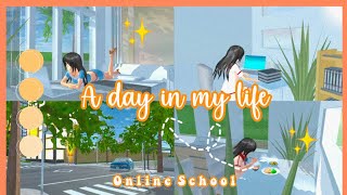 ︎┊A day in my life┊Online School┊Sakura School Simulator࿐