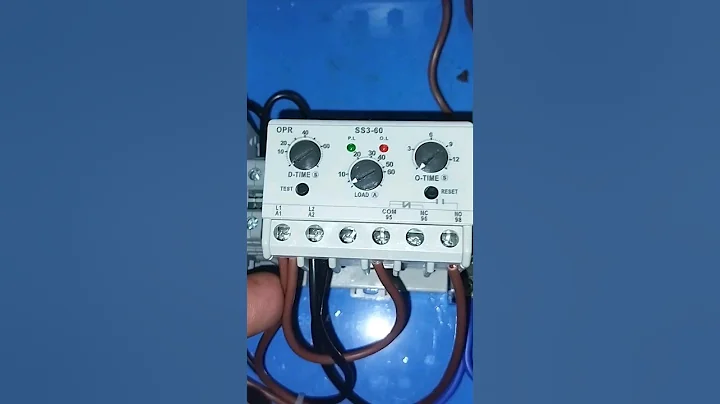 Electronic Overload Relay Operation #overloadrelay #electronicrelay #shorts #viralshort #ytshorts