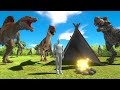 Dinosaur camping  how to survive  animal revolt battle simulator