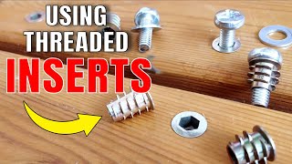 Threaded Inserts For Wood – Installation & 2 Uses examples for Detachable Wooden Parts | Insert Nuts