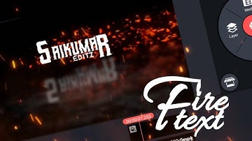 How To Edit 🔥Cinematic Fire Effect Text Animation In KineMaster - New Video Editing Tricks