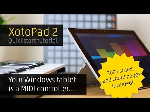 Using your Windows tablet as a MIDI controller? Very easy!