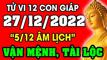 Tử vi hàng ngày 12 con giáp ngày 27/12/2022: Xem Vận Mệnh, Tài Lộc, Sự Nghiệp, Tình Duyên, Sức Khỏe