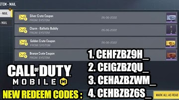 Codm Redeem Codes Crate Coupons | Season 6 To The Skies