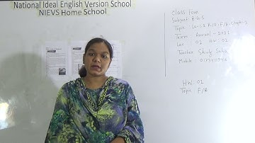 Class: Four, Subject: B.G.S (Lecture- 01), Topic: Le- 1, 2 R/D, F/B, Ch-3