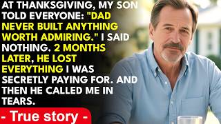 Full At Thanksgiving, My Son Told His In-Laws Dad Never Built Anything Worth Admiring. I Put Down My... News