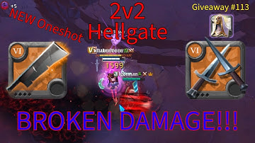 NEW DAGGER PAIR CARVING SWORD ONESHOT!? | 2v2 Hellgate | Albion online - 8.3 giveaway