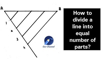 Dividing a line into equal number of parts | Engineering Mathematics | Engineering Drawing
