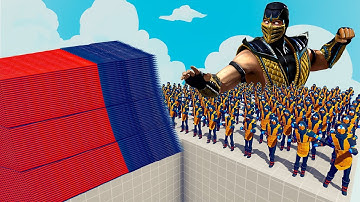 200x SCORPION (MORTAL KOMBAT) + 1x GIANT vs EVERY GOD - Totally Accurate Battle Simulator TABS