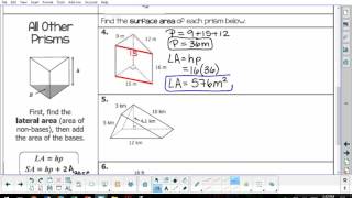 Geometry Chapter 12 Video LA and SA Notes