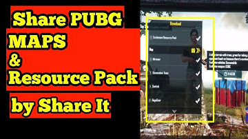 Send PUBG Mobile With Maps And Resources pack from One Mobile To Other| Share Maps and Resources