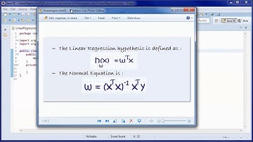 Linear Regression w/ Java & Normal Equation (Prototype Project 01)