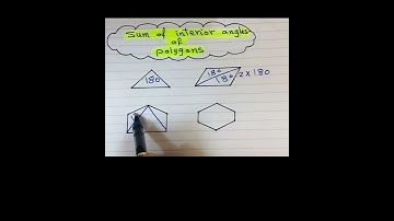 sum of interior angles of a polygon : ANGLES #shorts