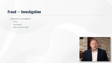 2025 Glem CIA Part 1 Review Course Video -- 10 3 Fraud - Investigation (sample)