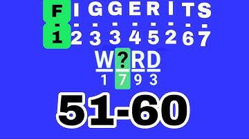 Figgerits 51 52 53 54 55 56 57 58 59 60