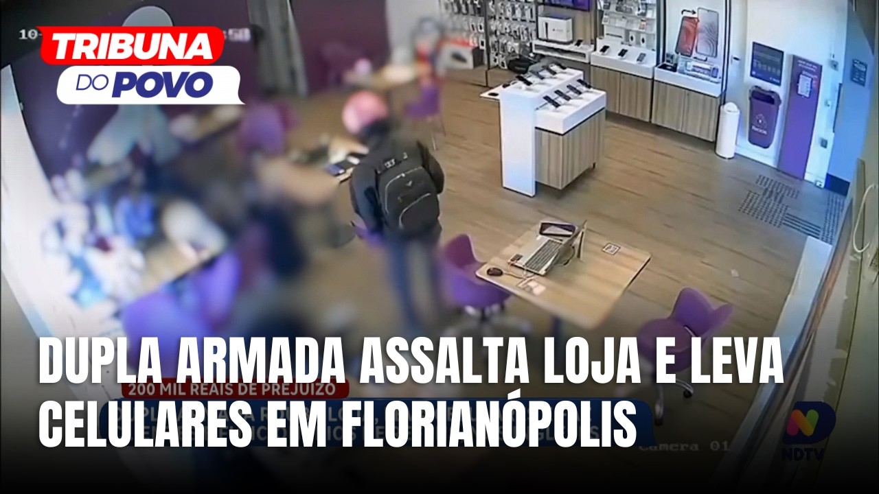 Assalto a loja nos Ingleses deixa prejuízo de mais de R$ 200 mil
