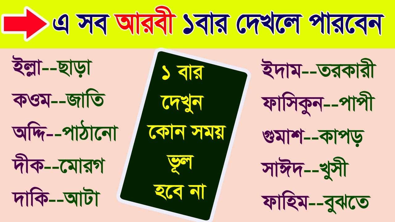 Translate bangla to arabic