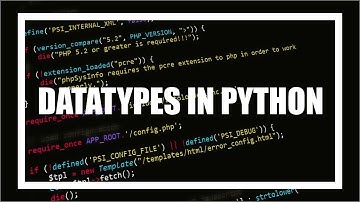 DataTypes in Python | # 4