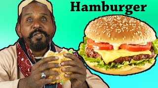 Tribal People Try Hamburger