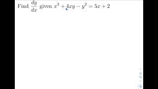12.75 Implicit Differentiation Ex 6