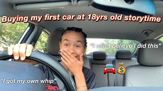 drive with me storytime: BUYING MY FIRST CAR AT 18 years old