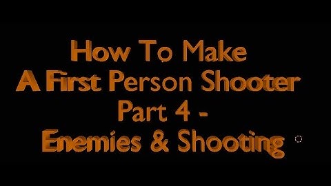 How To Make A First Person Shooter In Blender - Making Enemies & Shooting
