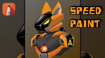 [SpeedPaint] furry protogen (Mecha Alpha) - Autodesk sketchbook