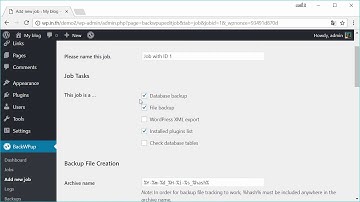 อธิบายตัวเลือกตั้งค่างานสำรองข้อมูล WordPress : BackWPup #4