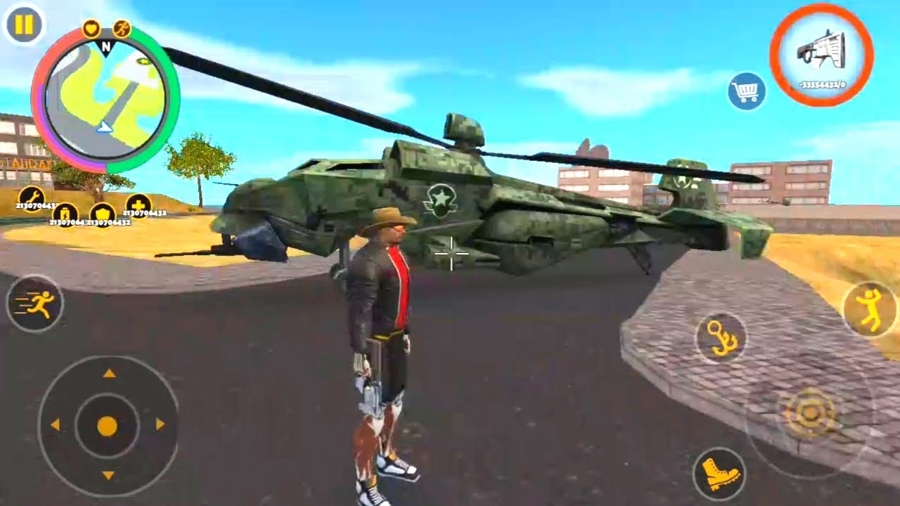 Rope hero 3 new games on | Rope hero fighting on military camp road | Android gameplay