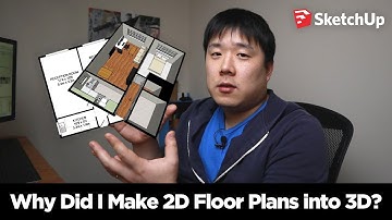 2D Floor Plans into 3D Models with SketchUp