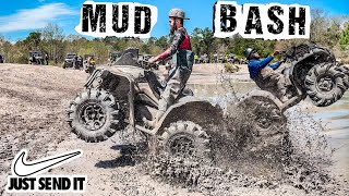 Outback ATV Park Mudbash! Breaking in BRAND NEW Can Am & Polaris ATVs at the  Snorkel Pond!