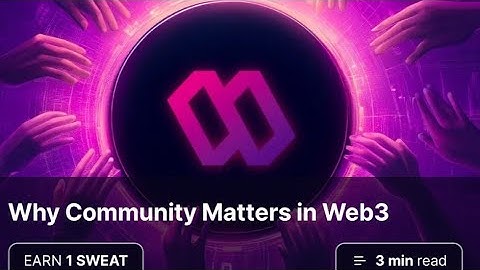 Why Community Matters in Web3 // Why Community Matters in Web3 Quiz Answer