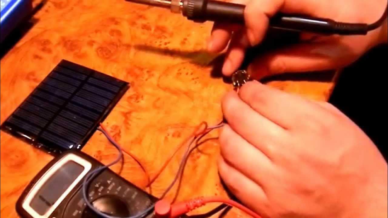 Самодельная зарядка автомобильного аккумулятора на солнечных батареях