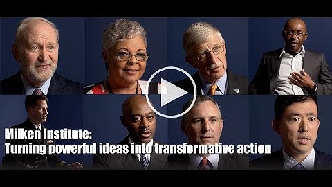 The Milken Institute shares powerful ideas