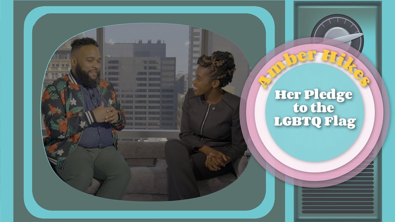 Amber Hikes: Her Pledge to the LGBTQ Flag