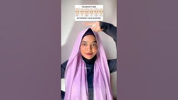 triangle|heart face shape #faceshape #hijab #tasshijabi#hijabtutorial