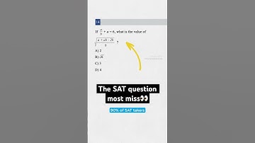 Must know SAT math question ⏳ #digitalsat #satprep