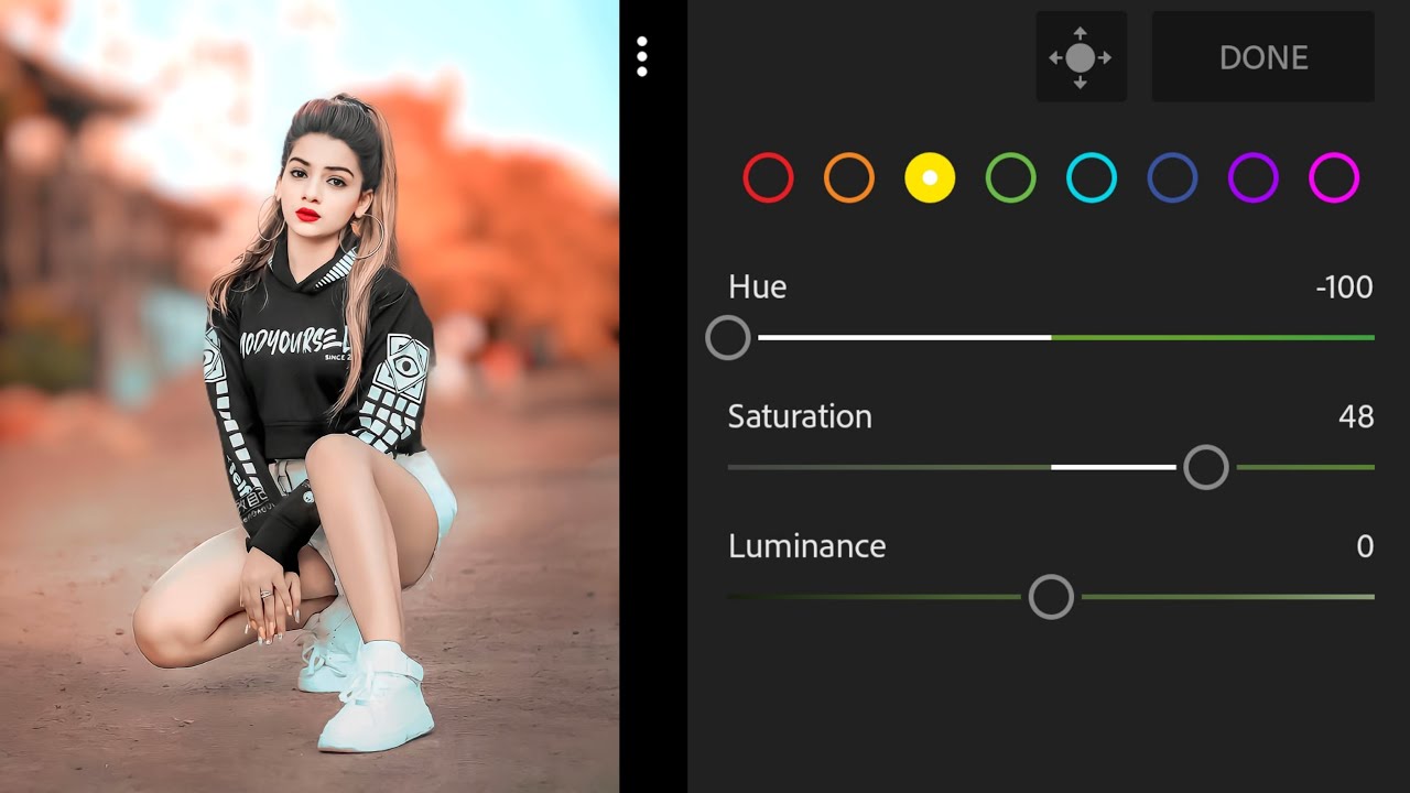 Lightroom Orange And Blue Effect Photo Editing - Lightroom Background Blur Photo Editing